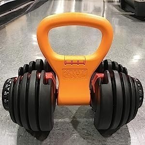 Kettle Gryp adapts to a wide range of dumbbell sizes and styles